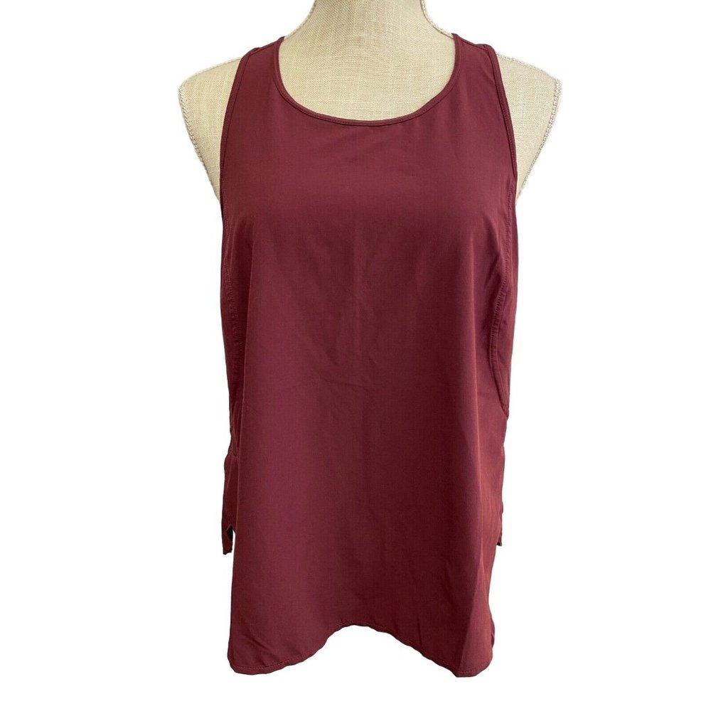 Zella Maroon Sleeveless Athletic Tank Size Small